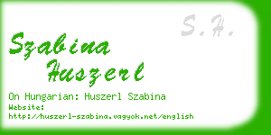 szabina huszerl business card